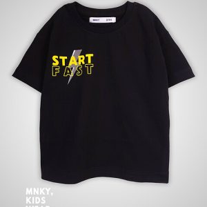 تیشرت مشکی start fast مانکی