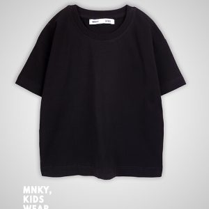 تیشرت مشکی ساده مانکی