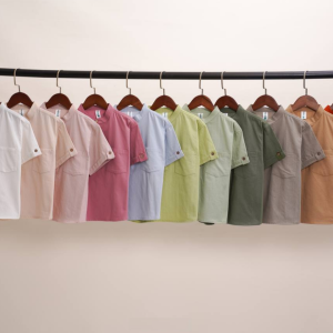 پیراهن لینن یقه سه سانت